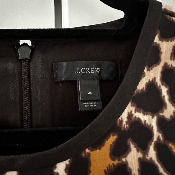 J. Crew Leopard Mini Sheath Dress - Picture 3 of 3